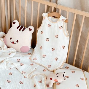 아기 모달 3중 거즈 수면조끼