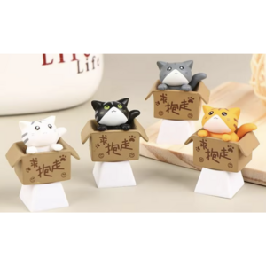 박스캣 고양이 포인트 키캡 체리MX 아티산 귀여운 길냥이 기계식 키보드 앱코 독거미 한무무, 옐로우