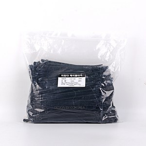 미란다 튼튼 케이블타이 150mm 흑 1000pcs, 블랙, 1봉