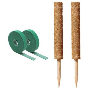 미화부장 식물지지대 수태봉2개+원예용벨크로2개, 1세트