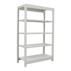 명성앵글 경량랙 독립형 5단 선반 조립식앵글수납선반 정리선반 앵글 화이트 블랙, 1개