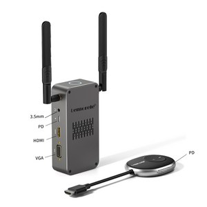 Lemorele 50 미터 무선 HDMI 송신기 수신기 동글 키트 익스텐더 1080P, G50R20, 1개