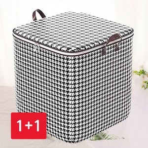 쓰리피 대용량 이불 옷 정리 리빙박스 180L X 2, 체크, 2개