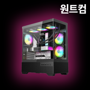 원트컴 4K 영상편집 컴퓨터 유튜브 동영상 에펙 프리미어프로 영상편집용 PC 데스크탑, Free DOS, 영상편집용02, SDD 2TB로 변경, 블랙, 영상편집용PC, 2TB, 16GB