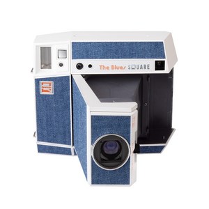 로모 인스턴트 스퀘어 글래스 카메라 & 액세서리 더블루스 에디션, 1개, LI700BLUES
