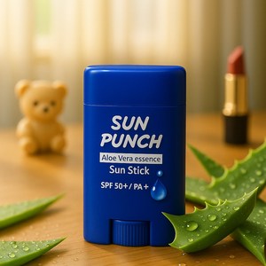 꽃을든남자 알로에베라 선스틱 SPF50+ 스틱 썬크림 투명 썬스틱, 3개, 15g