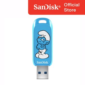 샌디스크 USB 스머프 CZIS Smurf Edition 3.2 메모리, 64GB