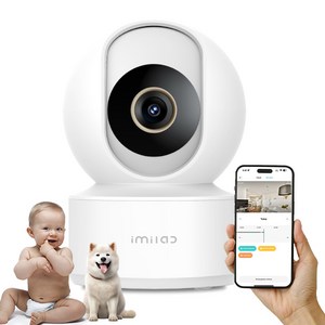 IMILAB C22 3K 스마트 홈 WiFi 카메라, 1개, 화이트
