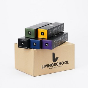 (리빙스쿨)네스프레소 정품 캡슐 버츄오 에스프레소 베스트 5종, 50캡슐, 5.2g, 1개