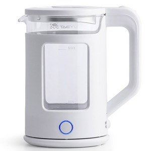 태유 거북표 유리 보온 전기포트 TP-2500 1.8리터, 화이트