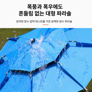 HS7 대형 파라솔 낚시 비치 캠핑 비크닉 야외 특대형 각도조절 경량 자외선차단 휴대형 360도 2m, 블랙_180cm
