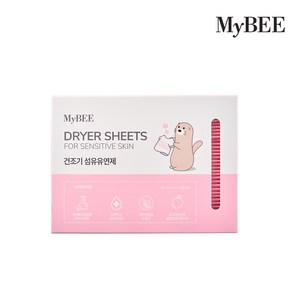 마이비 피부에순한 건조기시트 섬유유연제 스위트터치향, 1세트