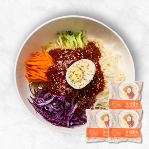 보영만두 쫄면 2인분 중간맛, 510g, 3개