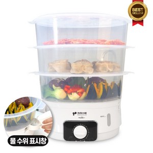 키친아트 허브 3단 스팀 전기찜기, 필수선택, 키친아트 3단찜기 ka-3450nk, 1개