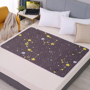 소프트 논슬립 생리방수패드 기능성 순면 매트 침대 이불 매트리스 깔개 월경 초경 방수요 4color 4size, 유성우