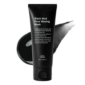 밀크터치 블랙 머드 포어 모공 피지 왁싱 마스크 100ml, 1개