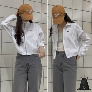 (백화점 정품) 나이키 바람막이 여성 숏기장 스우시 여름 자외선 차단 간절기 점퍼 자켓 이쁜 아우터 (스포젠가방)