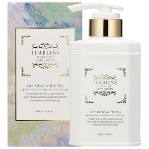 티블레스 퍼퓸 바디로션 릴리머스크 화이트티향, 480g, 1개