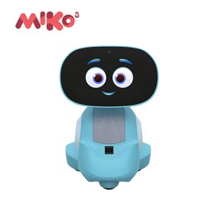 미코 Miko 3 스마트 AI 학습 교육 및 놀이용 애완 로봇 (미국 당일출고) 크리스마스 선물, 10cm, 블루