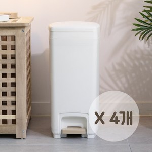 블랑 사각 페달 휴지통 2L 7L 10L 12L 20L 화이트 분리수거함 페달휴지통 종량제 10L 20L 재활용 가정용 업소용 휴지통 가정용휴지통 사무실 쓰레기통