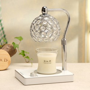 캔들백화점 블링블링 비주 캔들워머+소이 캔들 향초세트, 비주(실버), 다우니, 150g