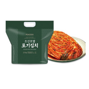 peacock 조선호텔 포기김치 냉장, 조선호텔김치 포기김치 2.5kg, 1개, 2.5kg