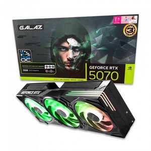 갤럭시 GALAZ 지포스 RTX 5070 EX GAMER BLACK OC D7 12GB 그래픽카드, 단일모델
