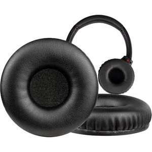 SOULWIT 교체용 이어패드 쿠션 -호환 모델 소니 Sony WHXB700/WH XB700 무선 엑스트라 베이스 블루투스 헤드폰 소음 차단 폼이 포함된 1쌍, Protein Leather, Black, 1개