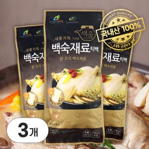한국감초영농조합법인 내몸가득 THE채움 백숙재료 티백, 3개, 100g