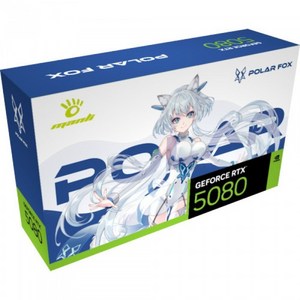 만리 MANLI 지포스 RTX 5080 Polar Fox OC D7 16GB 인텍앤컴퍼니 VGA 그래픽카드, 단일모델