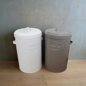 생활미학 인테리어 종량제 휴지통 쓰레기통 분리수거, 화이트