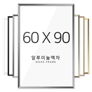 뉴클루 6090 사이즈 인테리어 액자, 1개, 알루미늄 실버