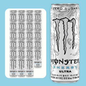 몬스터 에너지 울트라 355ml x24개 회사 사무실 다과 단체 행사 간식 드링크 음료 수