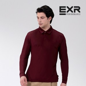 EXR 남자 긴팔 골프웨어 카라 티셔츠