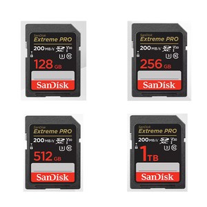 SD 메모리카드 샌디 Extreme PRO 128G 256G 512G 외장메모리 당일배송 고속전송 익스트림프로, 1개, 512GB