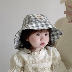 명신 키키 아기 벙거지모자 플랩캡 줄무늬 썬햇