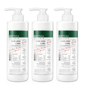 바이오맥스 설페이트 계면활성제 없는 약산성 두피 샴푸, 500ml, 3개