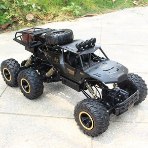 Crawler 46cm 대형 무선조종 6X4 오프로드 다기능 RC카, 블랙, 1개
