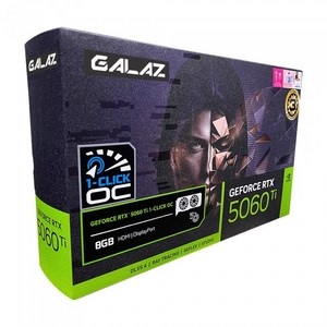 갤럭시 GALAZ 지포스 RTX 5060 Ti BLACK OC D7 8GB 그래픽카드, 단일모델