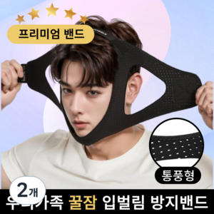 플랜디 꿀잠 수면 입벌림 방지 밴드, 2개