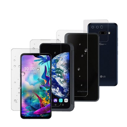 알럽스킨 V50S ThinQ 듀얼스크린 올레포빅 내부외부 액정V50S본체카메라보필름 각 1매