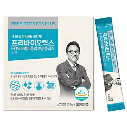닥터신바이오 오한진 프리바이오틱스 FOS 프락토올리고당 플러스 1개월 유익균 먹이