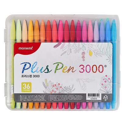 모나미 프러스펜 3000 수성펜 36색