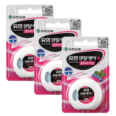 유한덴탈케어 플러스 울트라 치실 민트향 50
