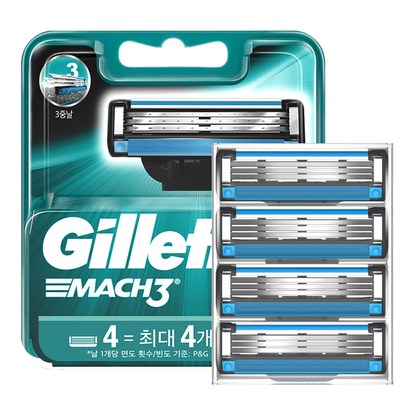 질레트 마하3 오리지날 면도날