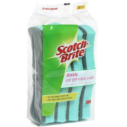 쓰리엠 베이직 삼중양면 다목적 수세미 리뷰후기