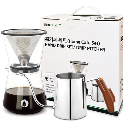 Baristar 홈카페 스텐필터 유리드립 BD1 커피드립피쳐 BKW1 청소 브러쉬
