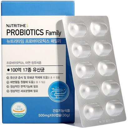 뉴트리타임 프로바이오틱스 패밀리 100억 유산균