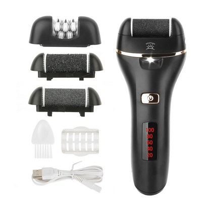 컴썸 전동 충전식 발각질 제거기 블랙 CS-300R