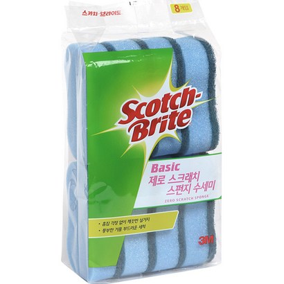 쓰리엠 베이직 제로 스크레치 스펀지 수세미